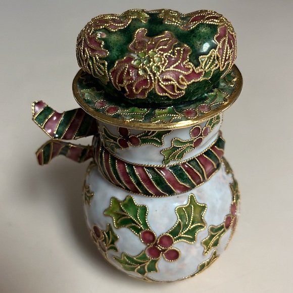 Cloisonné Snowman - Picture 5 of 12